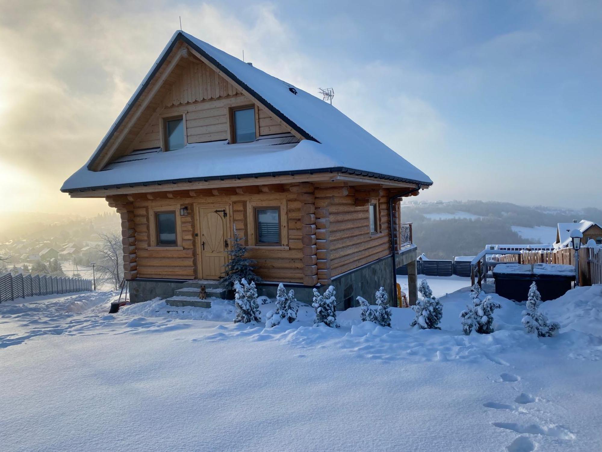 Zloty Gron Log Houses & Apartments Istebna Eksteriør bilde
